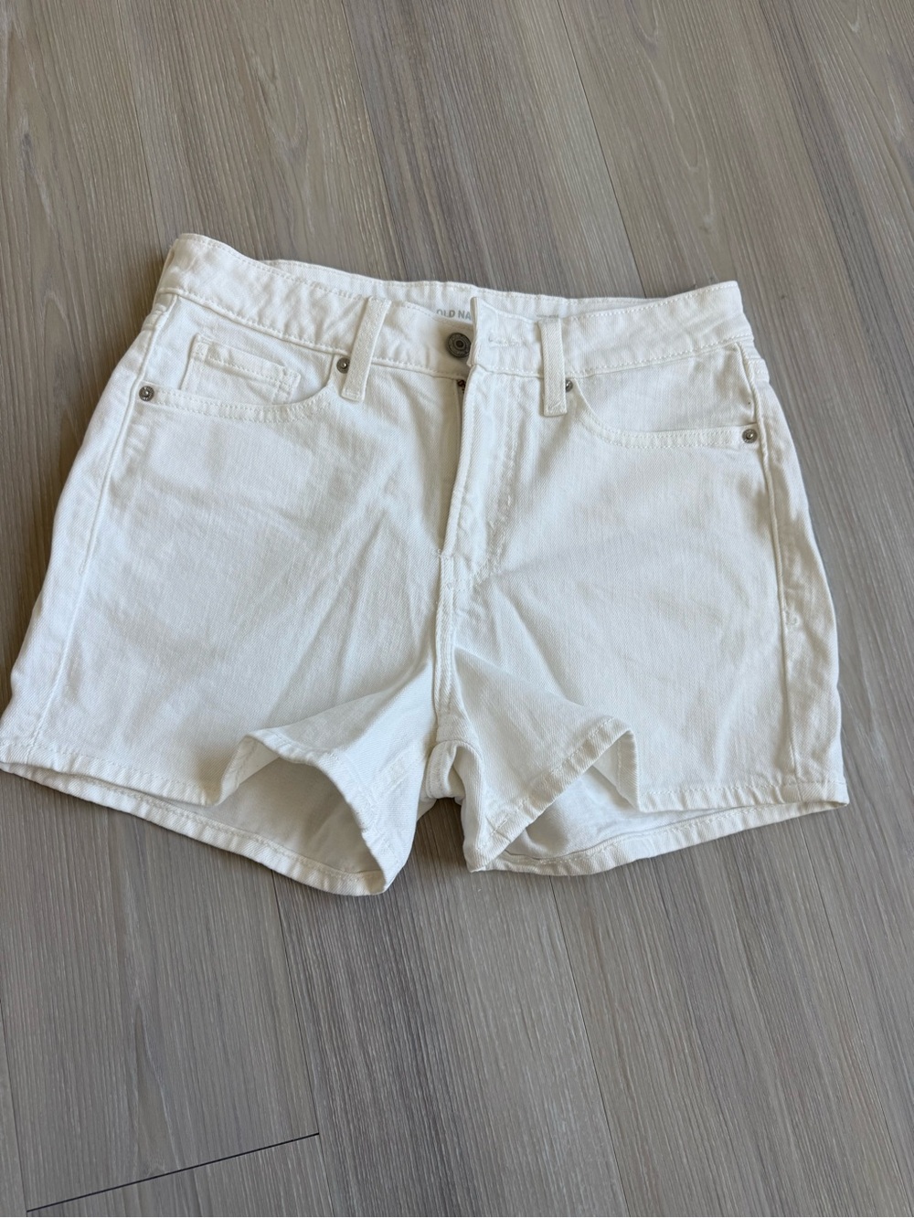 Old Navy White Denim Cutoff Shorts